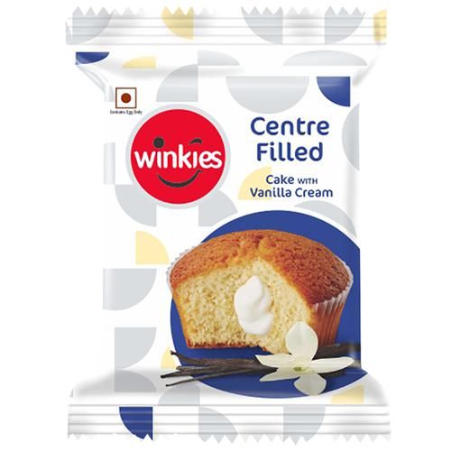 Winkies Centre Filled Cupcake With Vanilla Cream Image
