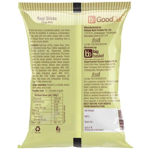 GoodDiet Ragi Sticks Tangy Mint Image