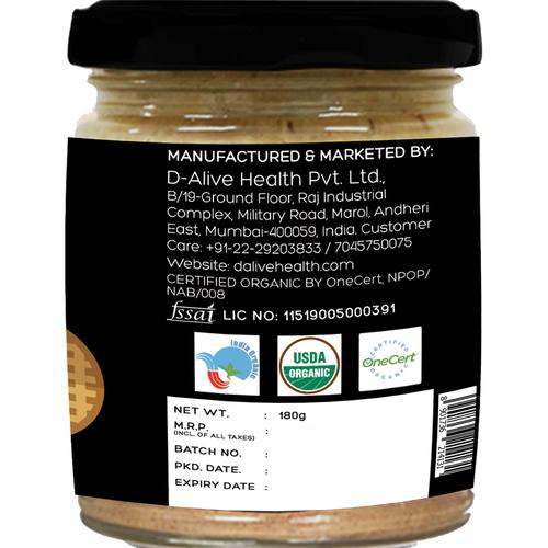 D - Alive Organic Peanut Butter Unsweetened Image