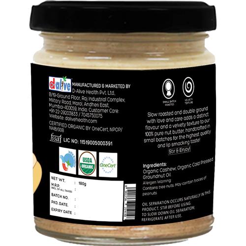 D - Alive Organic Pure Cashew Butter Image