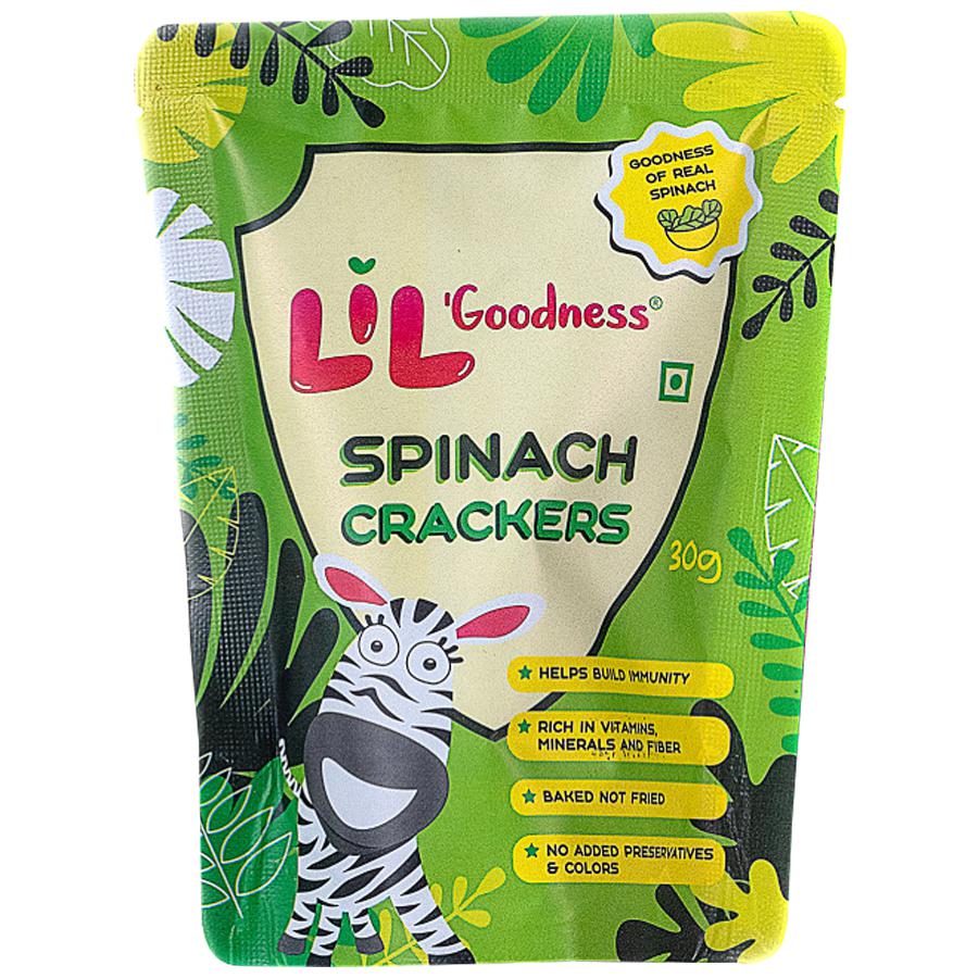 Lil Goodness Spinach Crackers Image