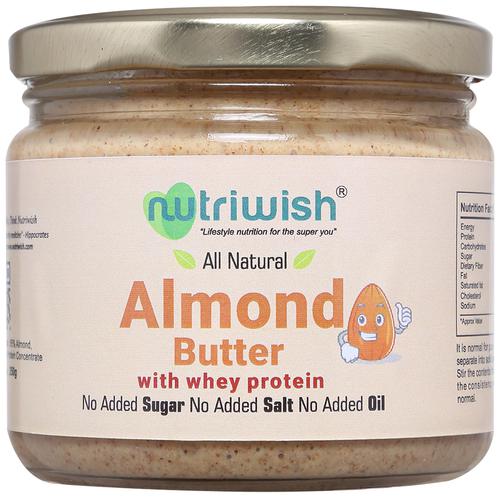 Nutriwish Almond Peanut Butter With Whey Protein Image