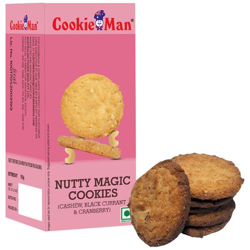 CookieMan Nutty Magic Cookies Cashew Blackcurrant & Cranberry Image