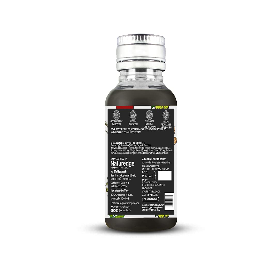 ARMR Daily Detox Shot with Activated Charcoal Image