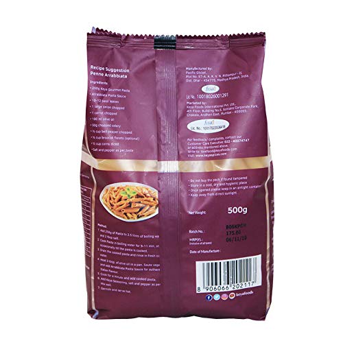 Keya Gourmet Penne Rigate Durum Wheat Pasta Image