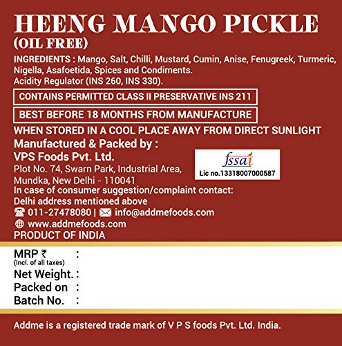 Add me Hing Achar Mango Pickle Image