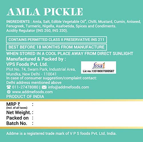 Add Me Homemade Amla Pickle Image