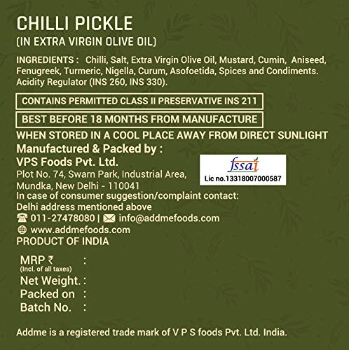 Add me Chilli Pickle in Olive Oil Image