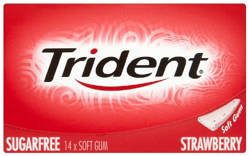 Trident Strawberry Sugar Free Gum Image