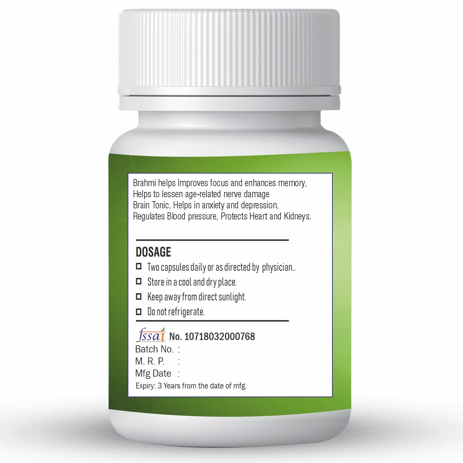 Xovak Pharma Organic Brahmi Capsules Image