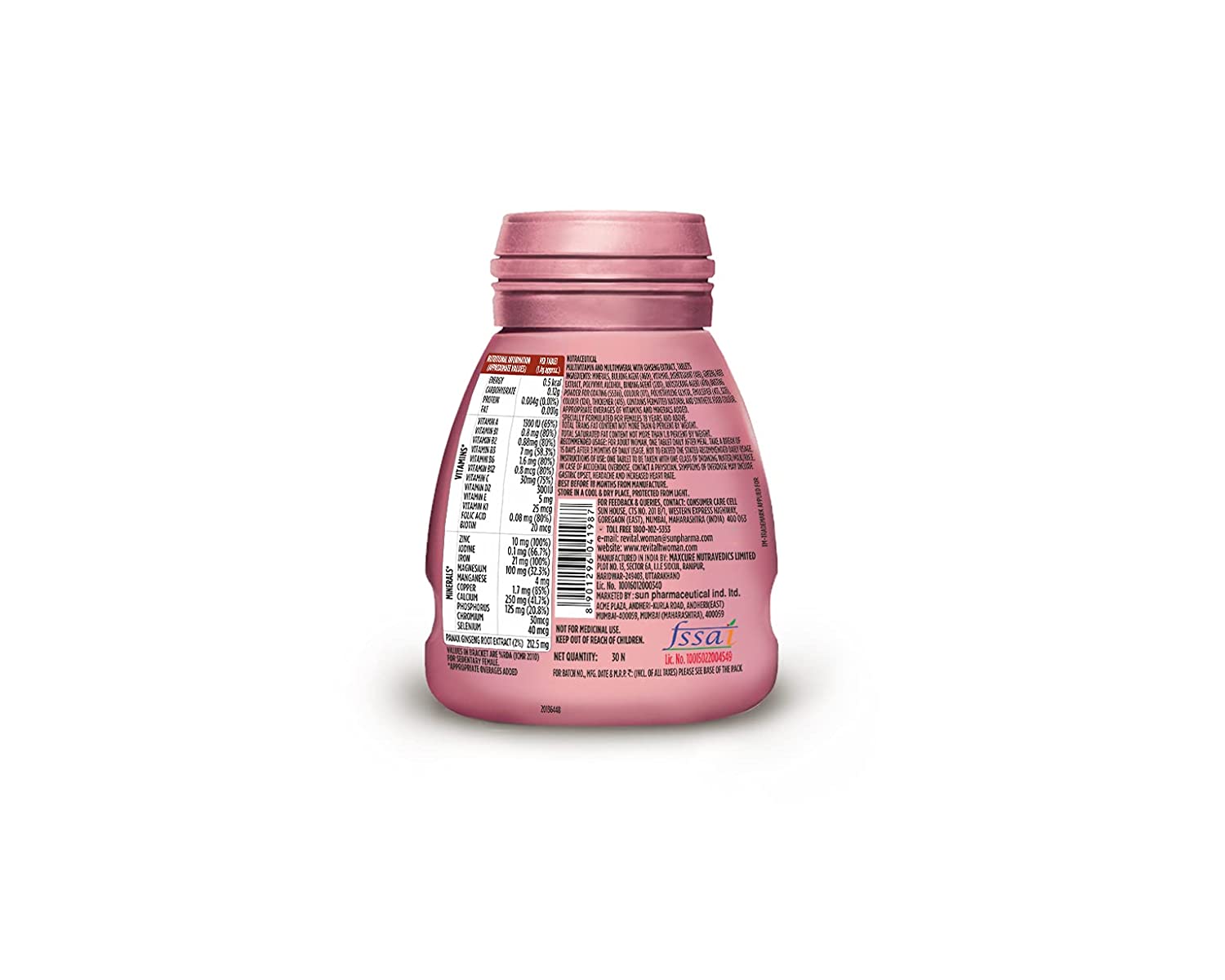 Revital H For Women With Multivitamins, Calcium, Zinc & Natural Ginseng For Daily Immunity Capsules Image