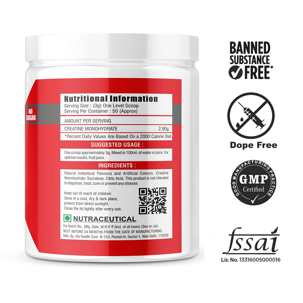 MUSCLE TRANSFORM Creatine Monohydrate Orange Flavour Image