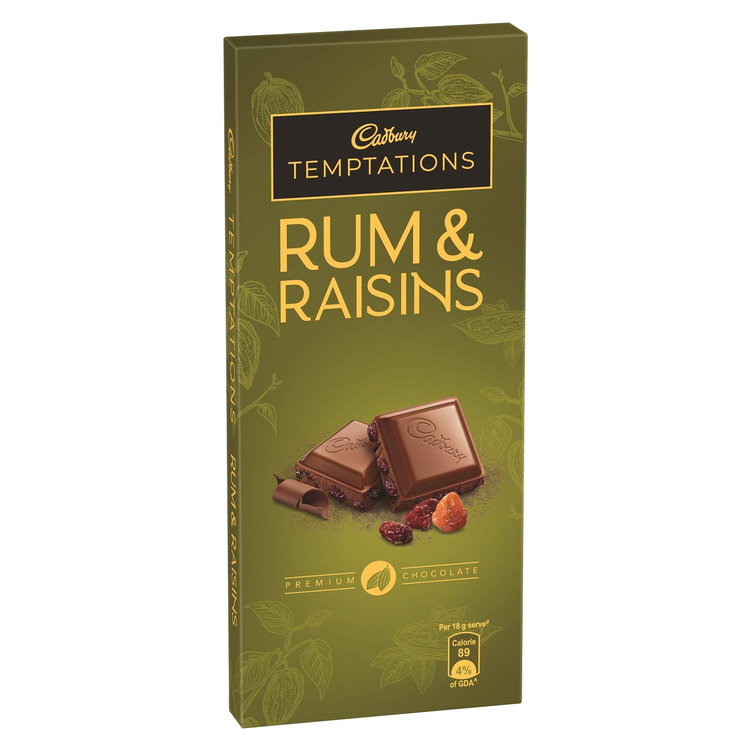 Cadbury Temptation Rum and Raisin Chocolate Bar Image