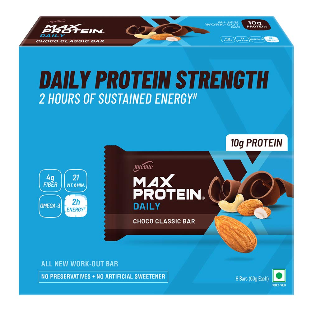 RiteBite Max Protein Daily Choco Classic Bar Image