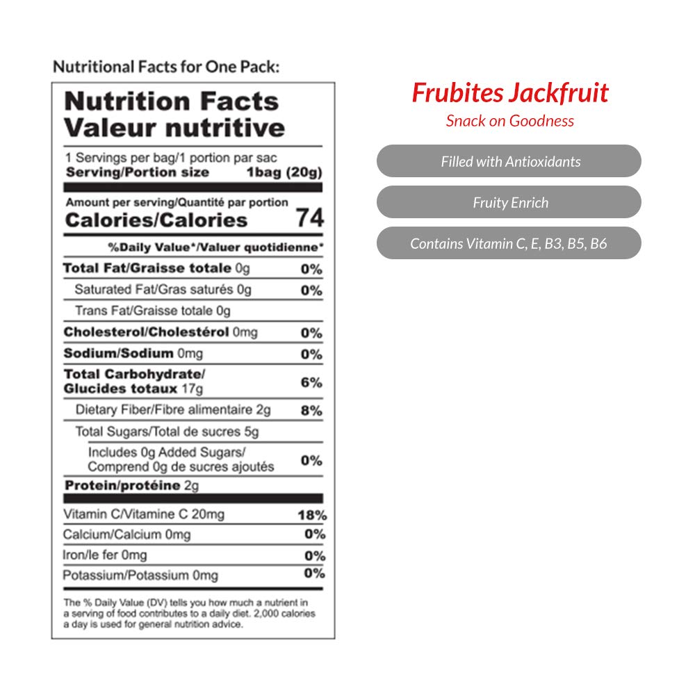 Frubites Combo of Freeze Dried Crunchy Jackfruit Snacks Image