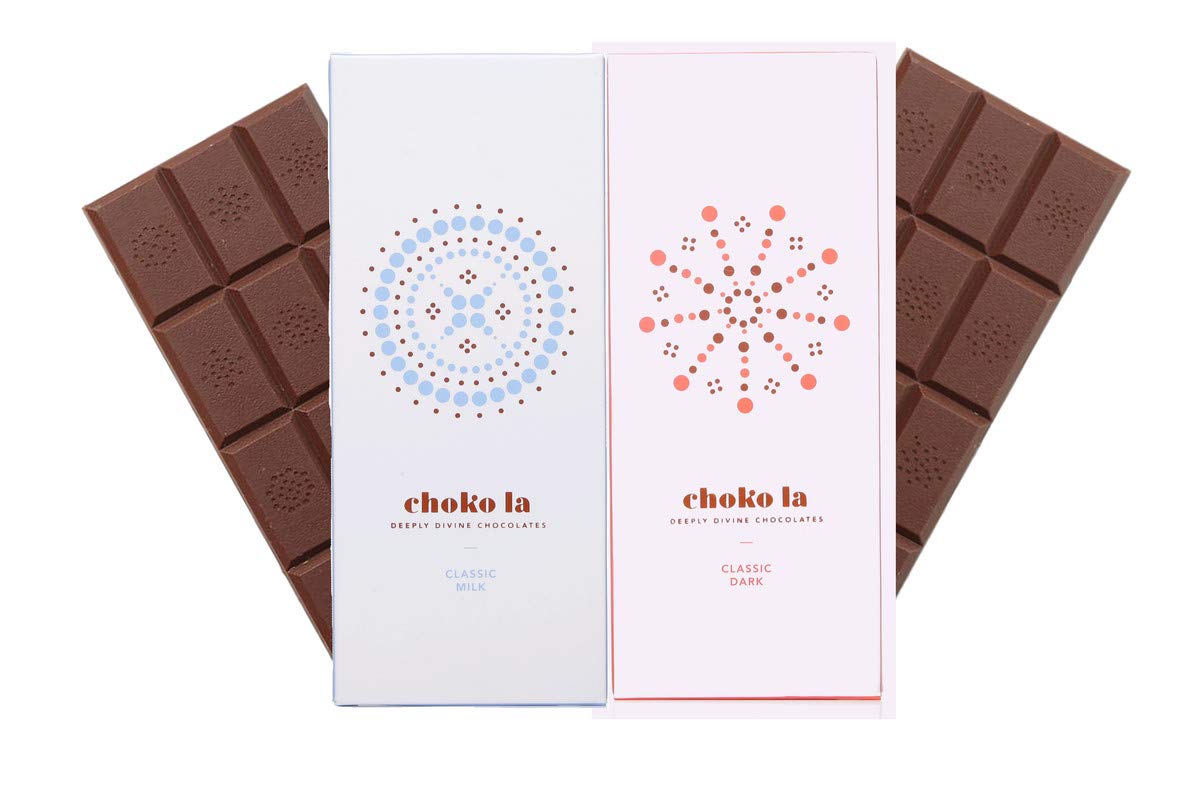Chokola Classic Milk Bar & Classic Dark Bar Image Chokola Classic Milk Bar & Classic Dark Bar Image