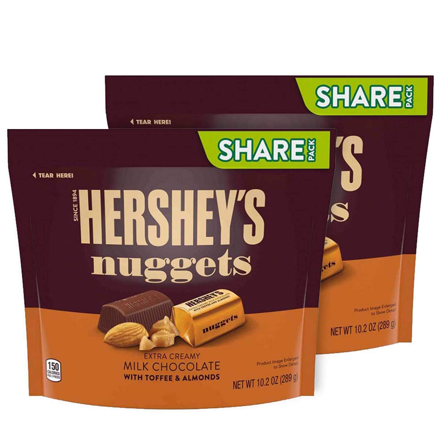 Hershey's Nuggets Milk Chocolate With Toffee & Almonds Image