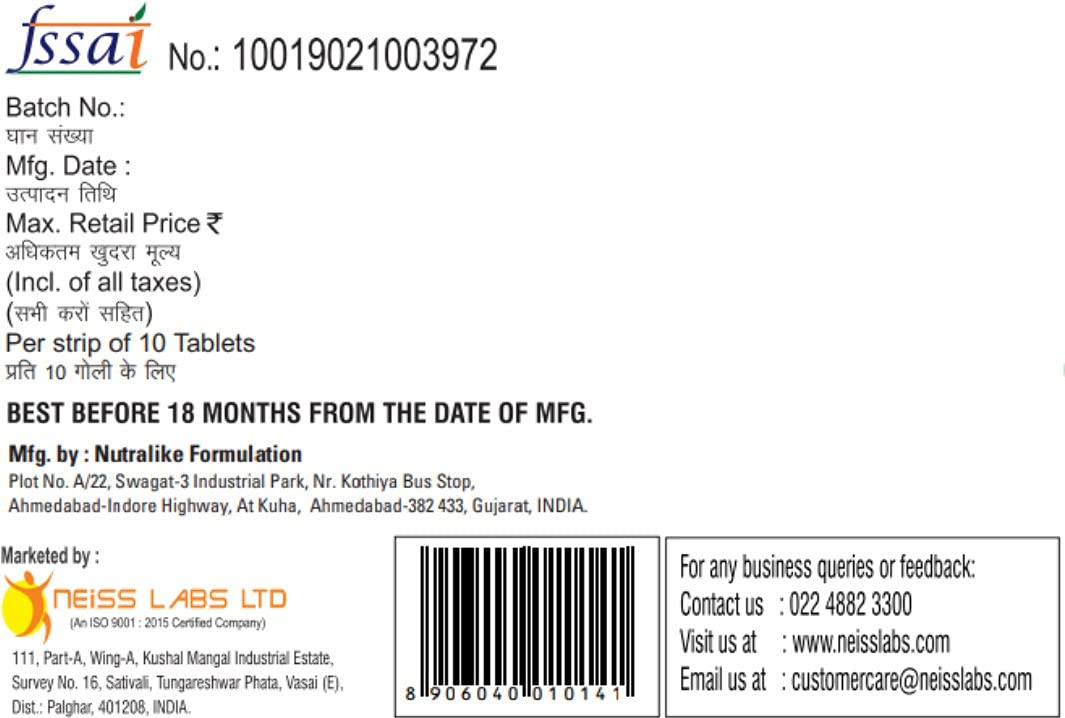 Neiss Labs Ltd Fabcut Tablets Image