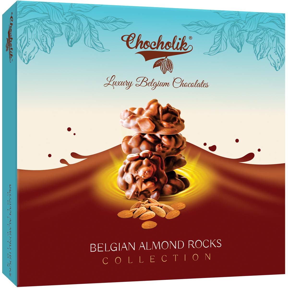 Chocholik Belgium Dark & Almond Assorted Rocks Collection Chocolate Gift Pack Image