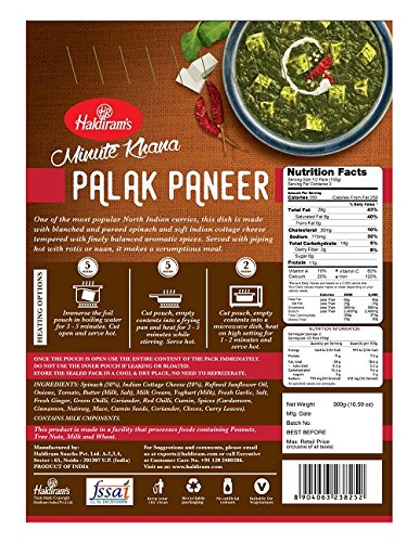 Haldiram's Delhi Dilli Style Palak Paneer Image