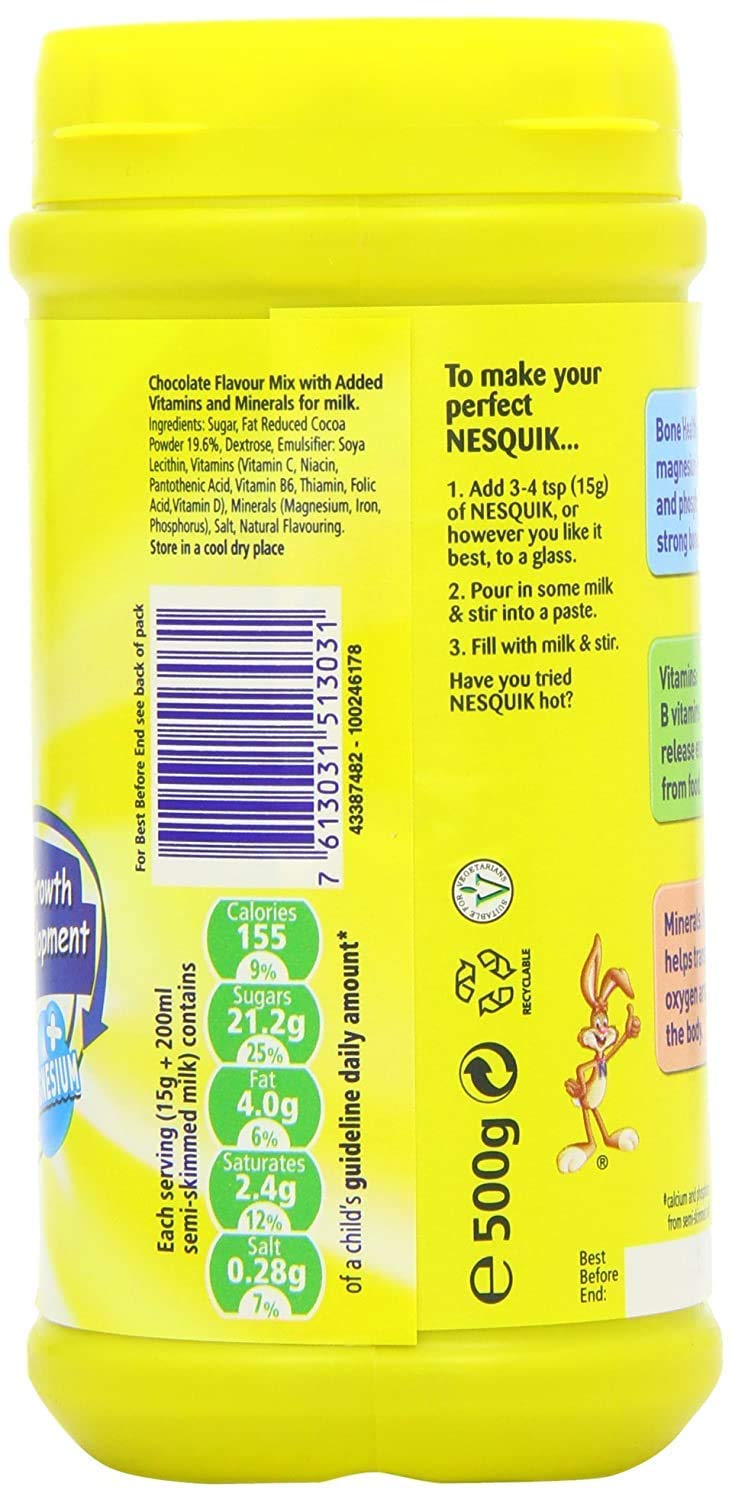 Nestle Nesquik Cocoa Based Drink Powder Image