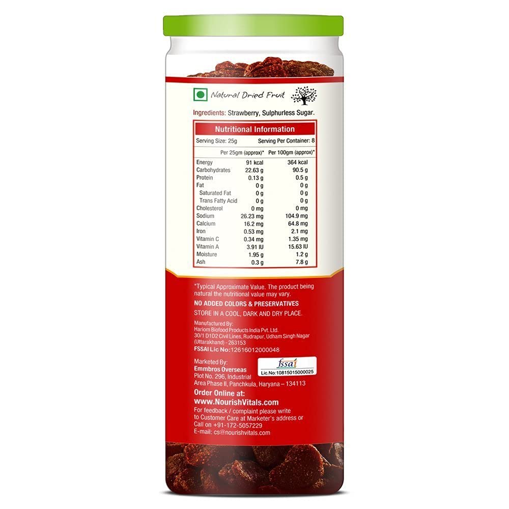 NourishVitals Strawberry Dried Fruit Image