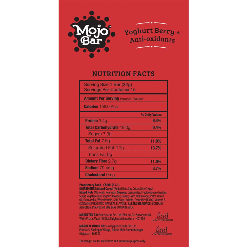 Mojo Bar Yoghurt Berry Anti Oxidant Image