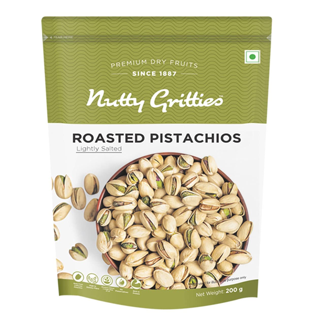 Nutty Gritties Roasted Pistachios Image