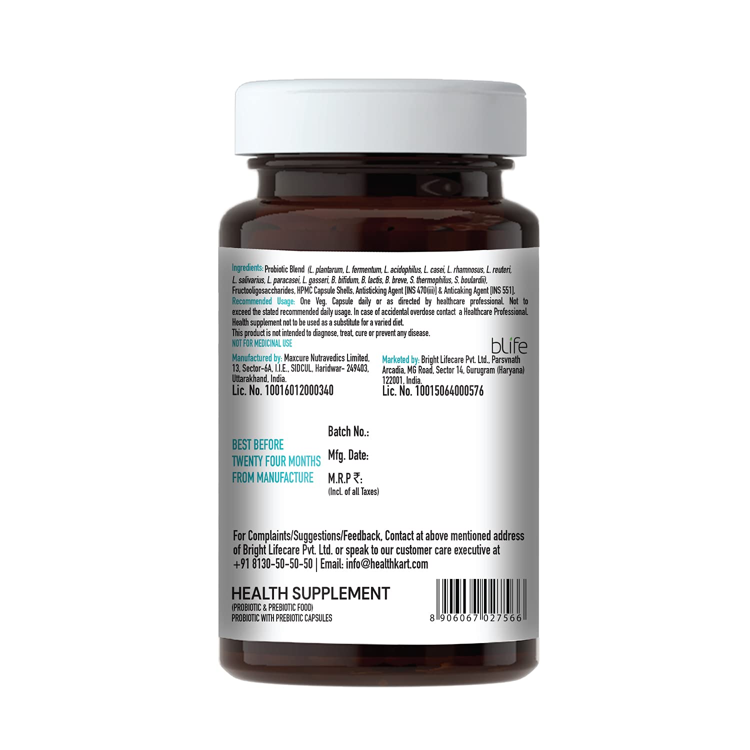 HK Vitals Pre & Probiotic Supplement Image