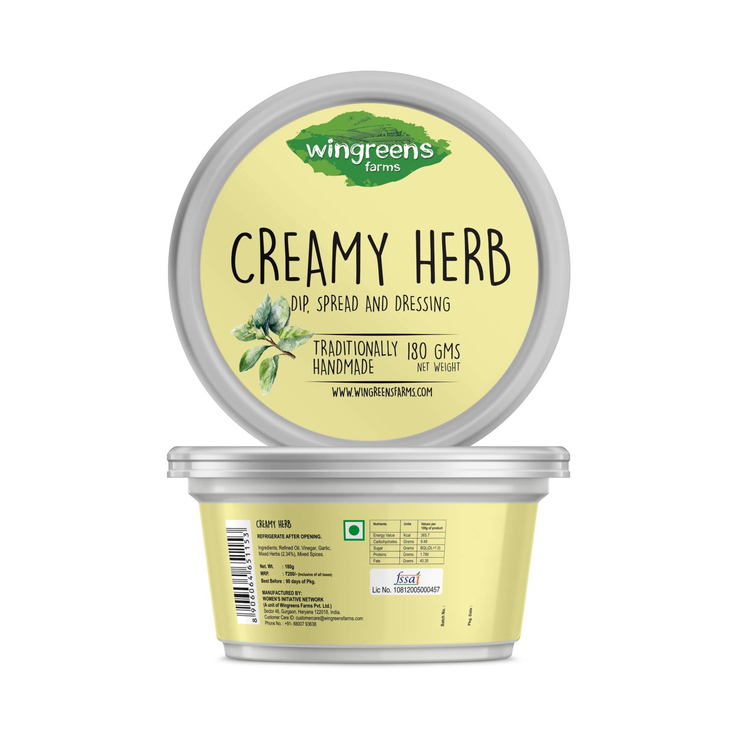 Wingreens Farms Creamy Herb Dip Image