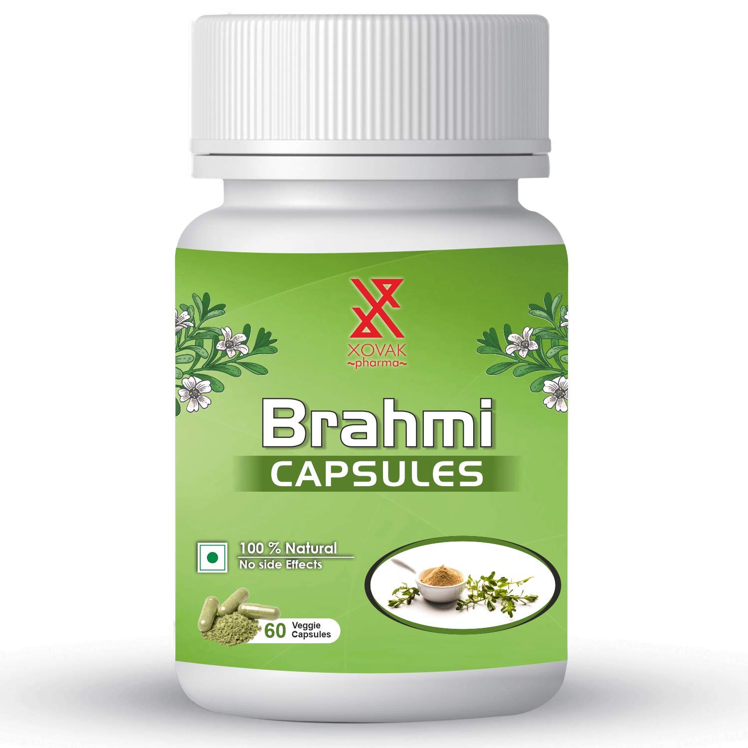 Xovak Pharma Organic Brahmi Capsules Image