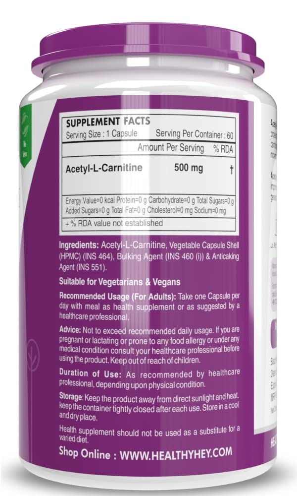 HealthyHey Acetyl L Carnitine Image