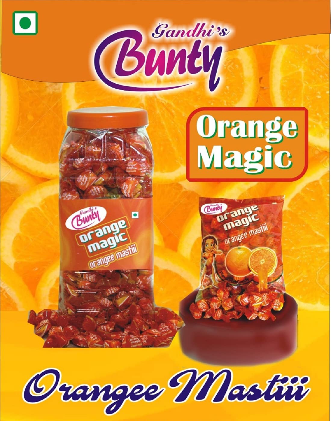 Gandhi's Bunty Orange Magic Candy Image Gandhi's Bunty Orange Magic Candy Image
