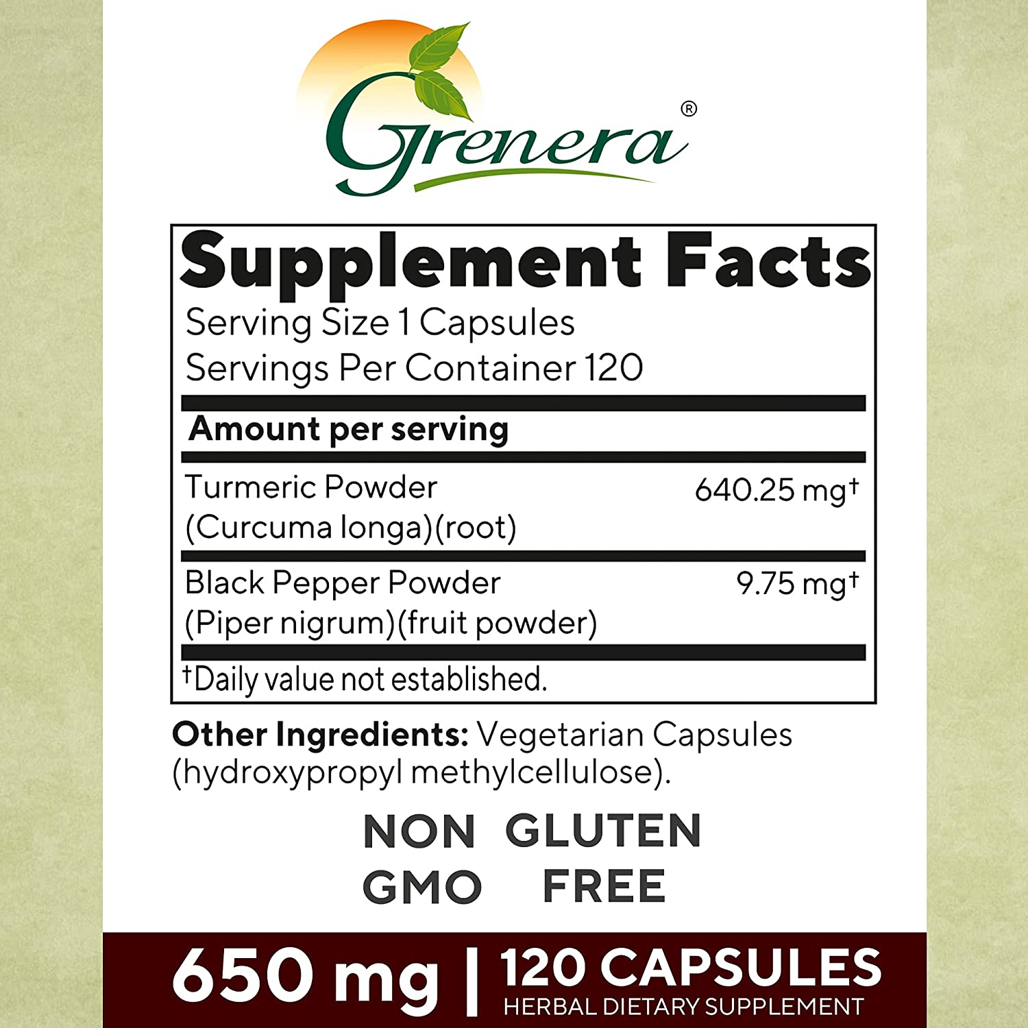 Grenera Turmeric Capsules Image