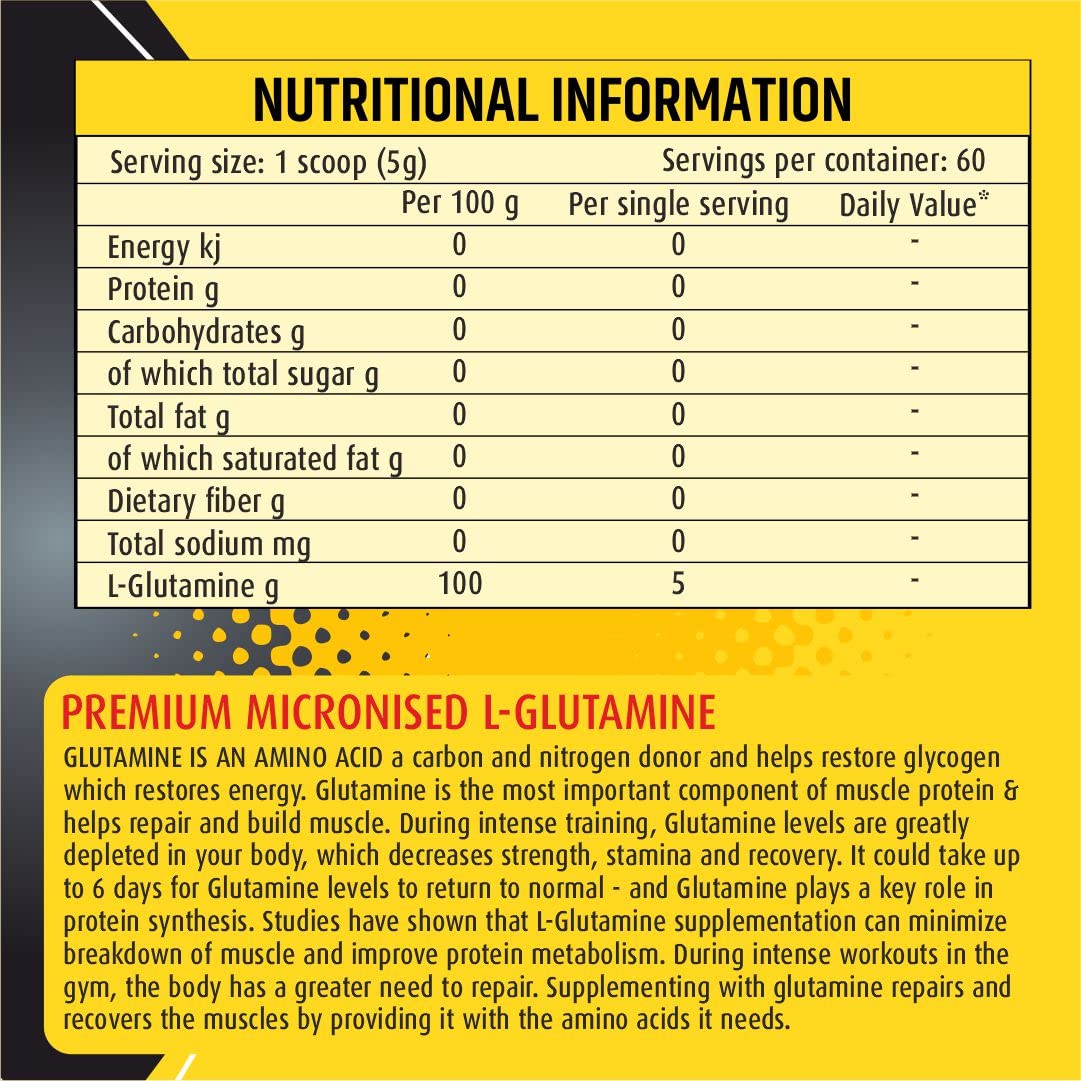 BTN Sports Premium Micronised L Glutamine Powder Image