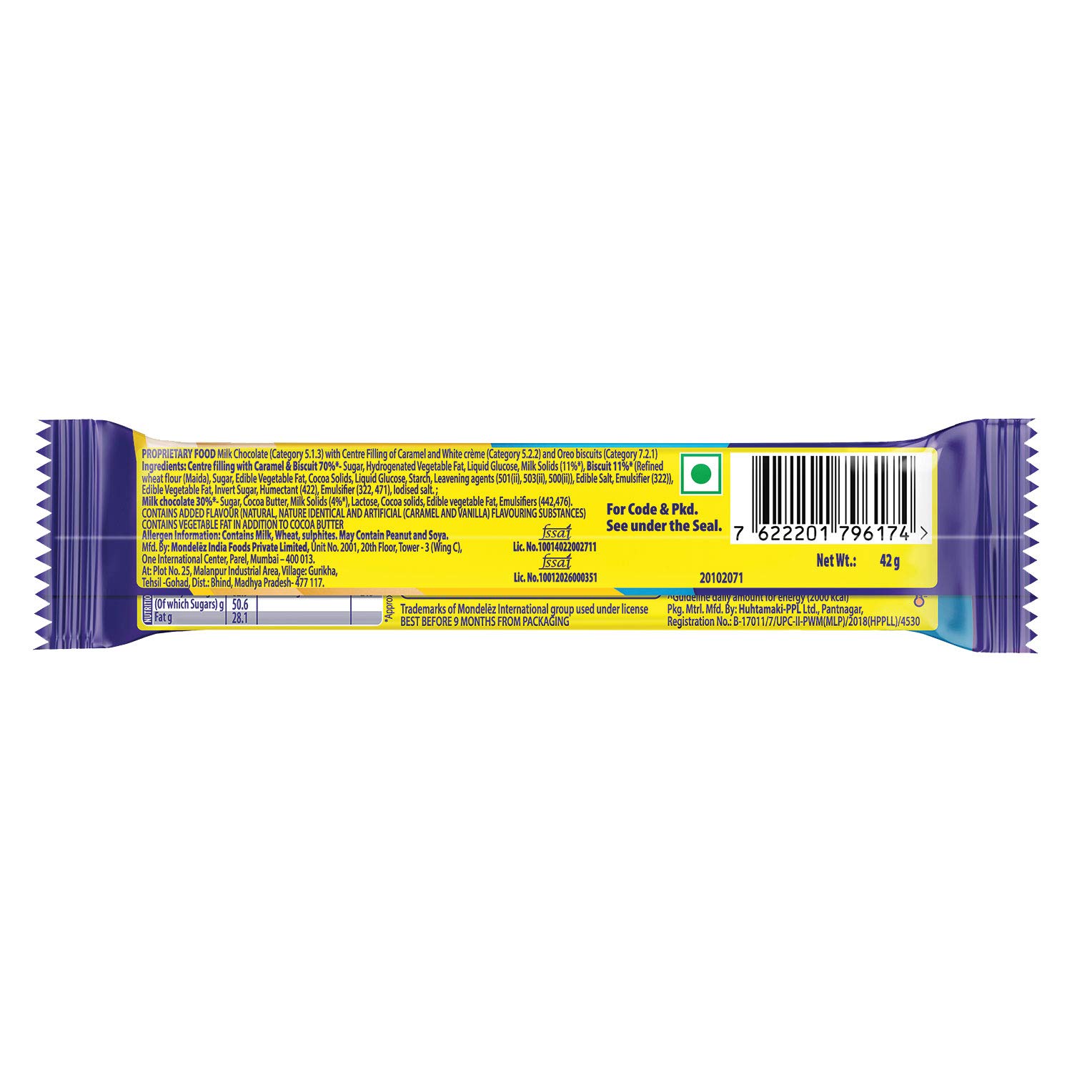 Cadbury 5 Star Oreo Chocolate Bar Image