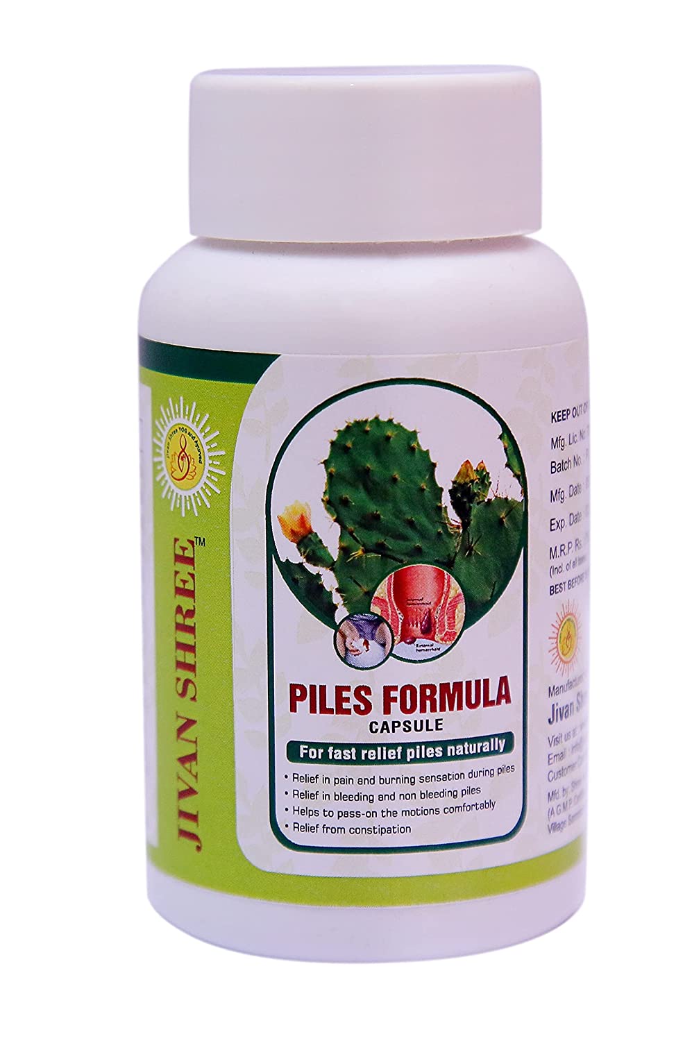 Jivan Shree Piles Formula Capsules Image