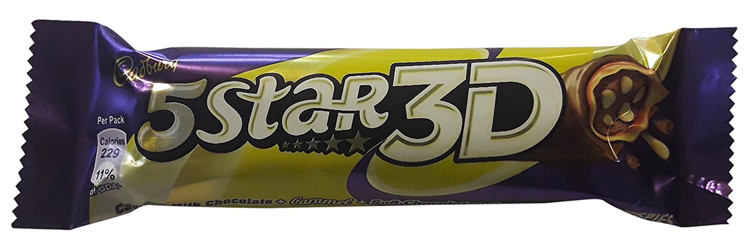 Cadbury 5 Star Chocolate Bar 3D Image