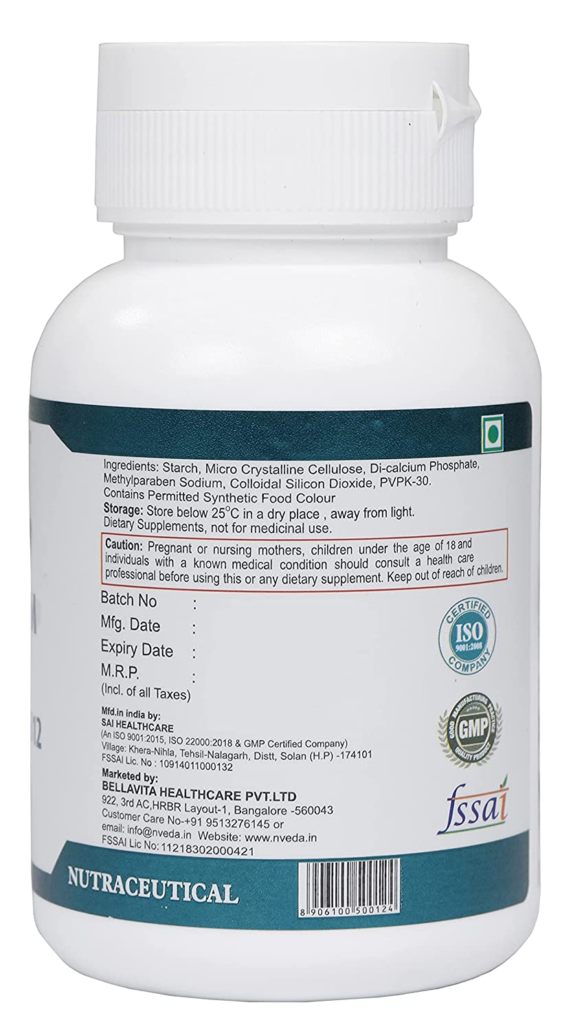 Nveda Calcium Magnesium Zinc Vitamin D3 & B12 Image