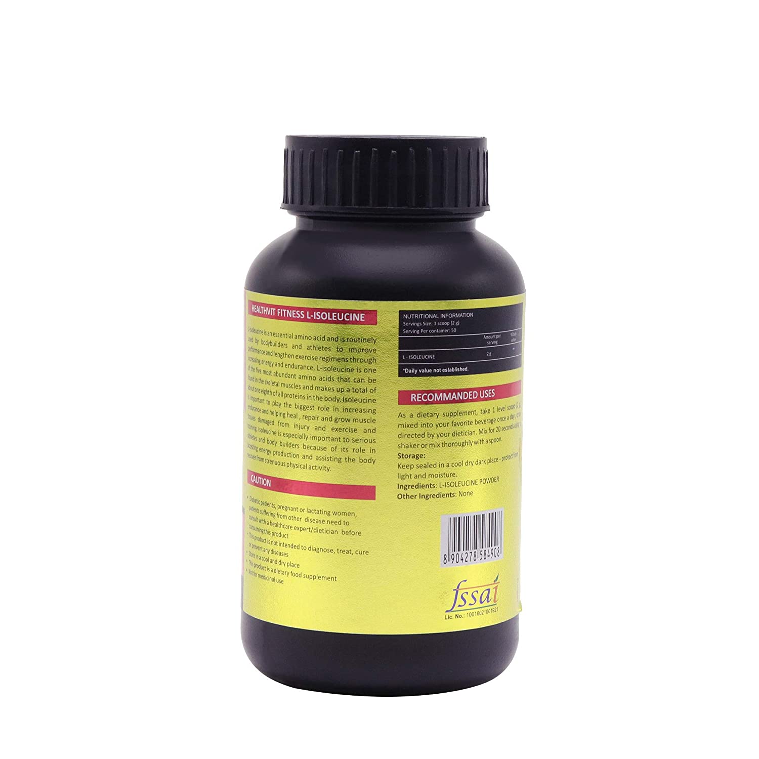 Healthvit Fitness L Isoleucine Powder Image