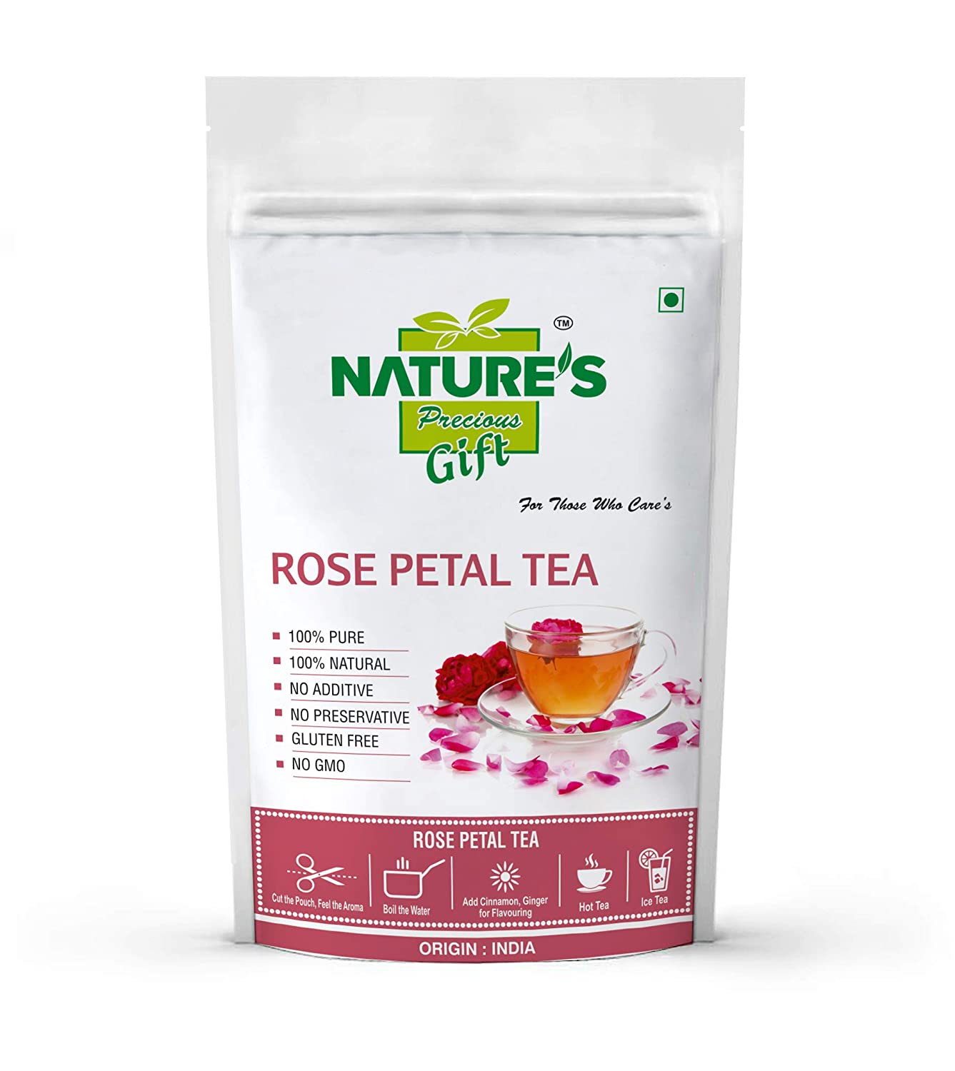 Nature's Gift Rose Petals Dried Rose Tea Image