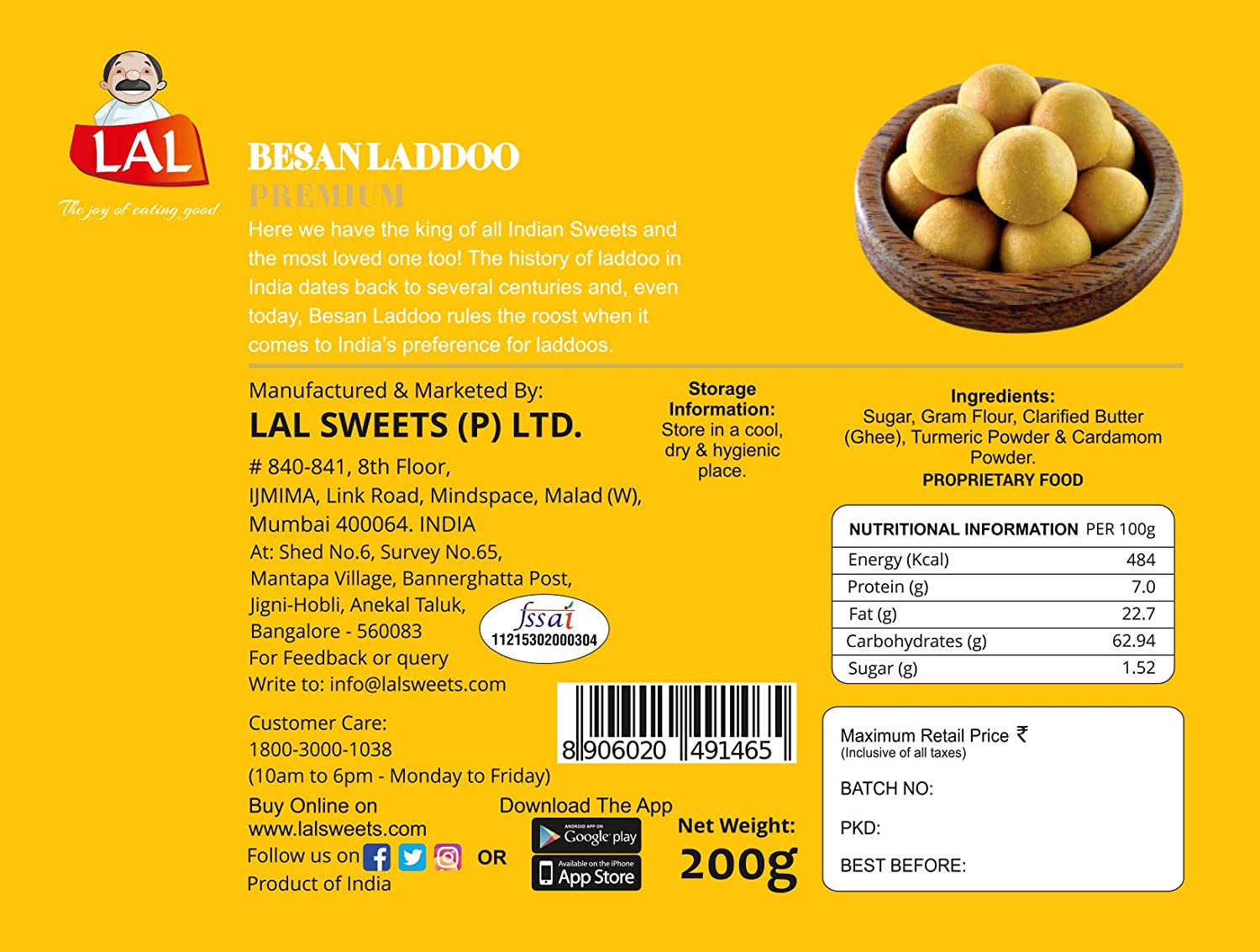 Lal Besan Laddoo Premium Image