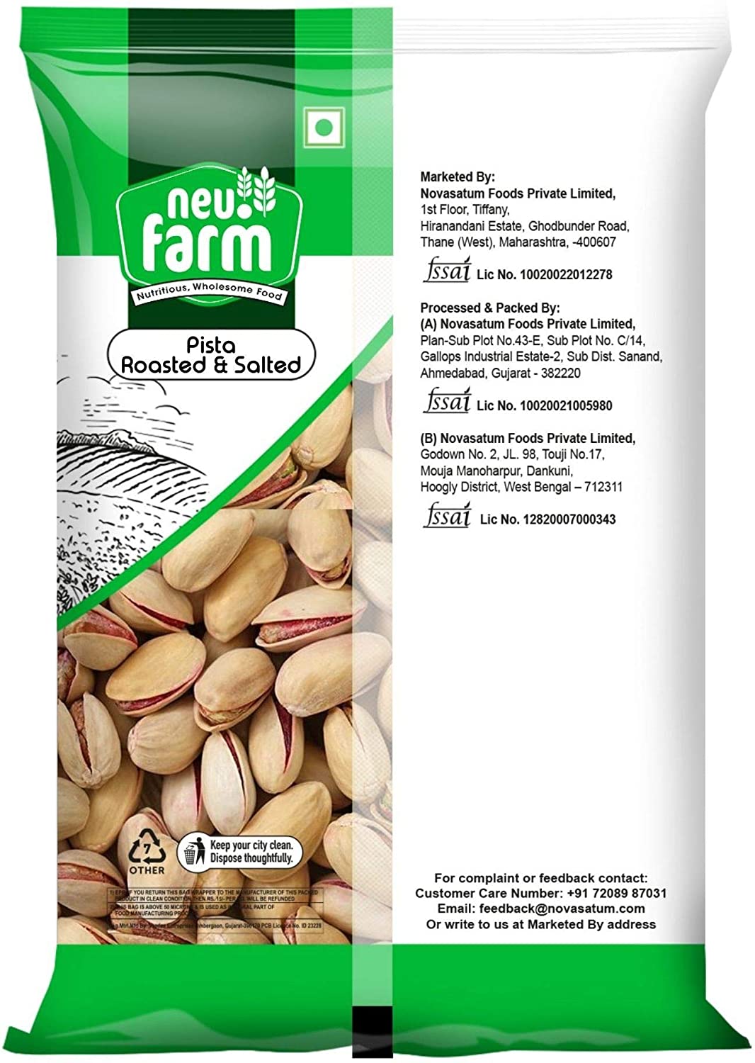 Neu Farm Roasted And Salted Pistachios Image