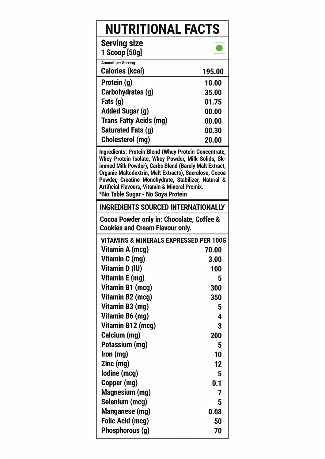 Oxin Nutrition Mass Gainer XXL Supplement Image