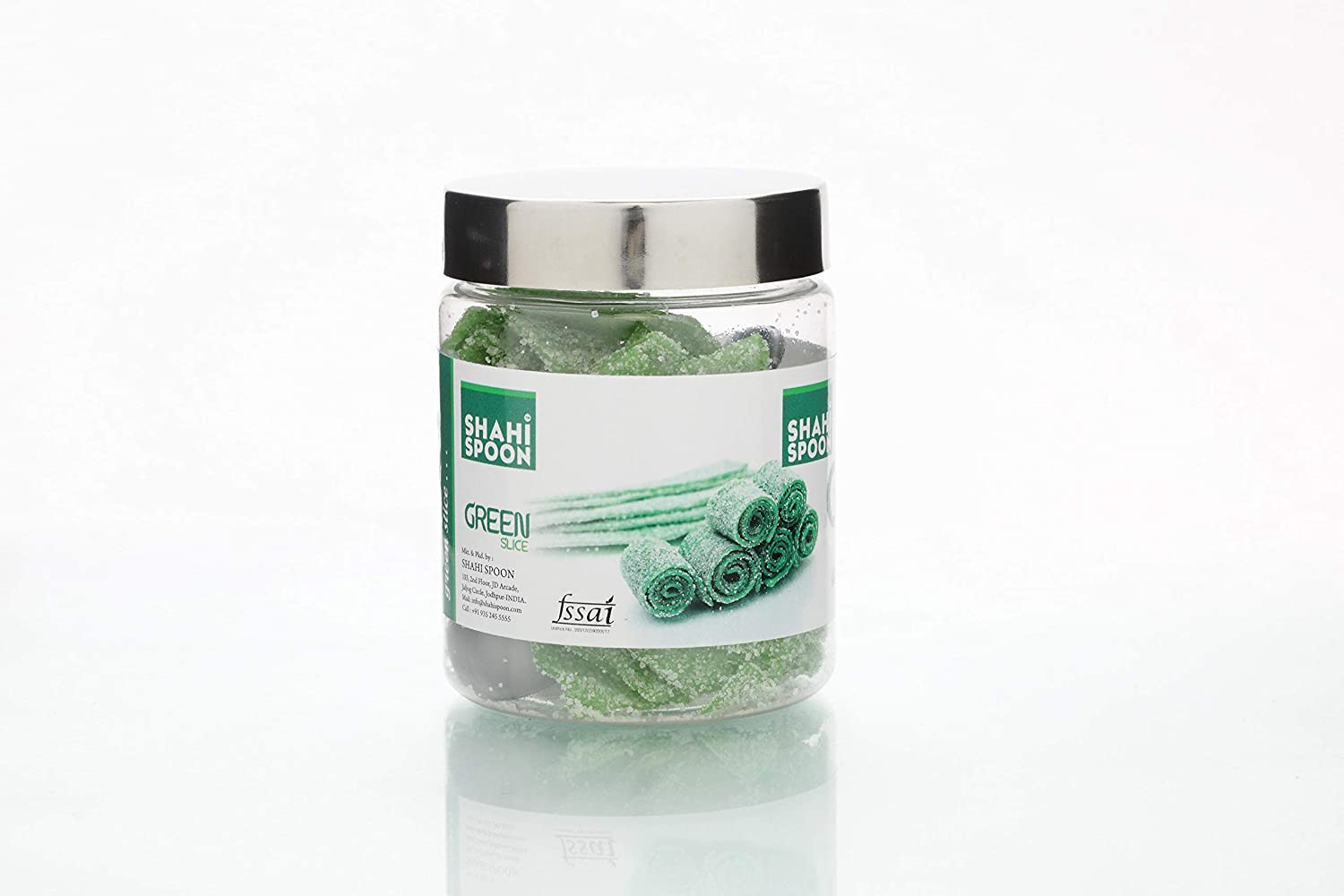 Shahi Spoon Green Slices Candy Image Shahi Spoon Green Slices Candy Image