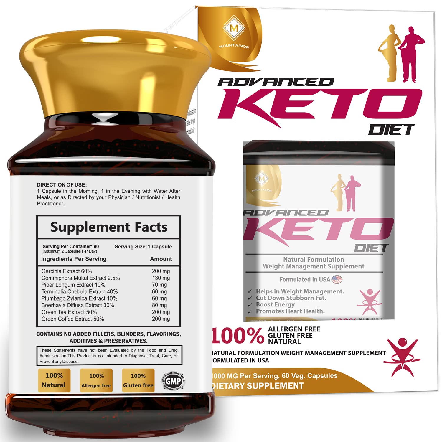 Mountainor Organic Keto Diet Weight Management Supplement Image