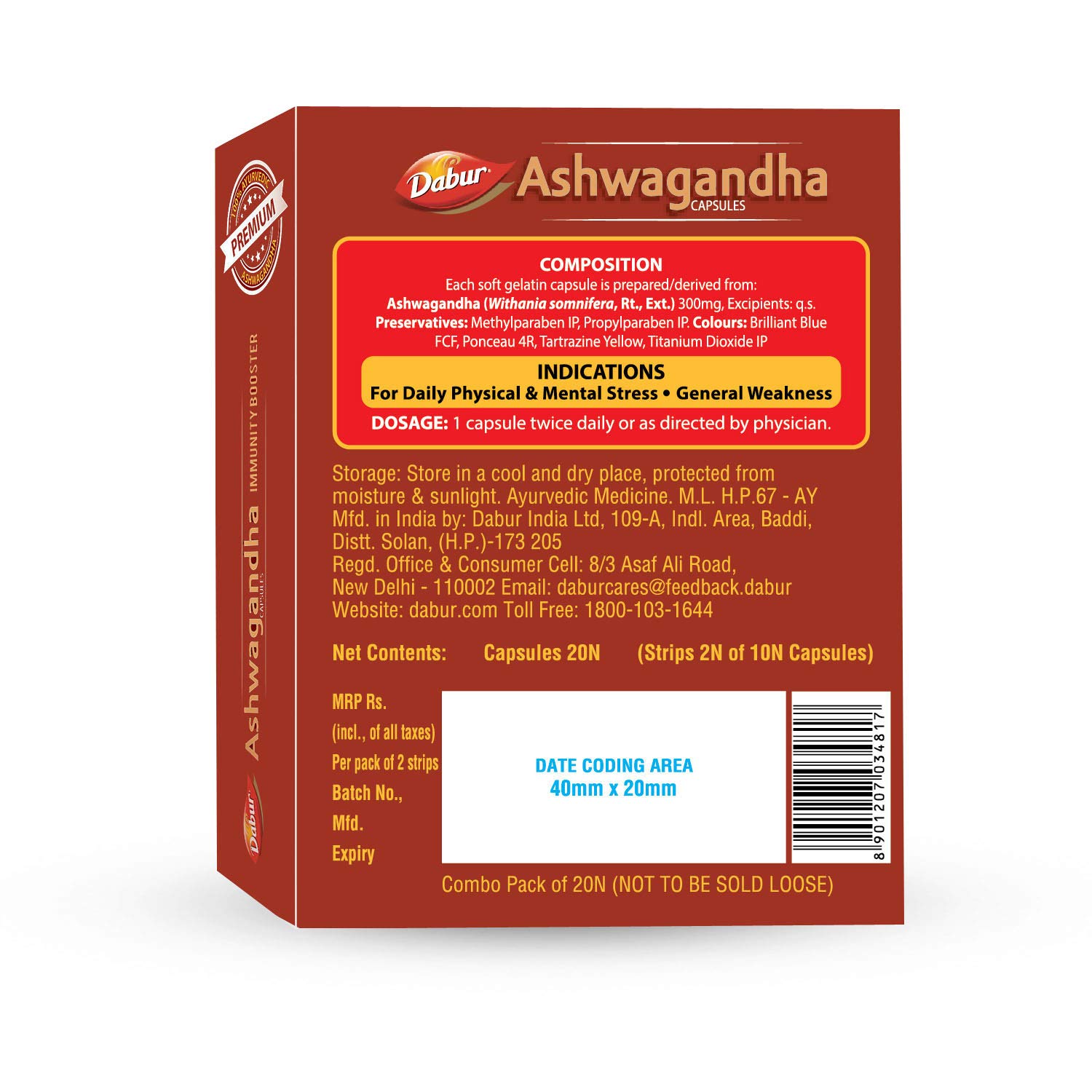 Dabur Ashwagandha Capsules Image