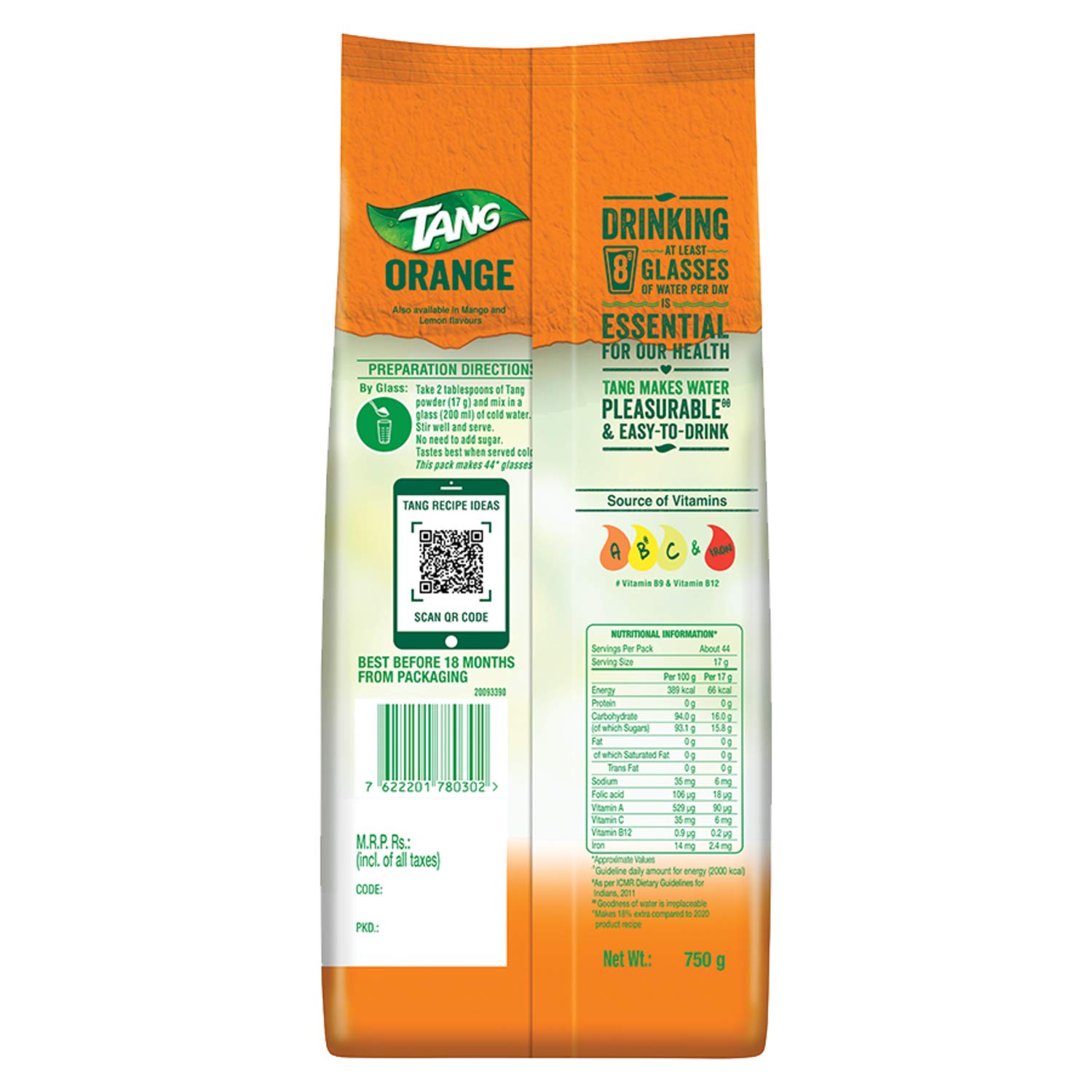 Tang Orange Instant Drink Mix Image