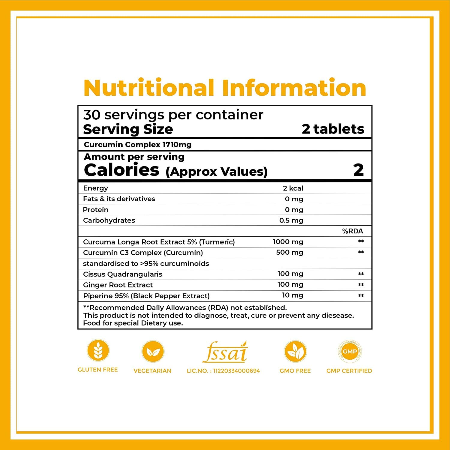 Boldfit Curcumin Complex Supplements Image