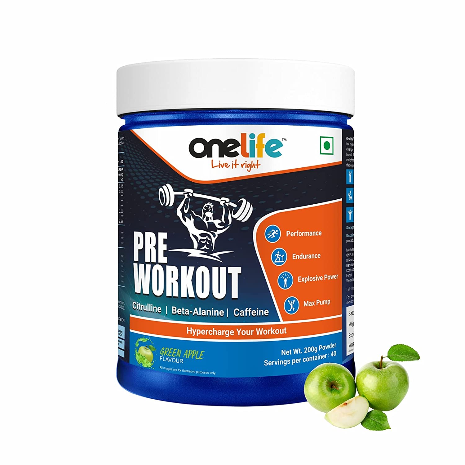 Onelife PreWorkout Supplement Image